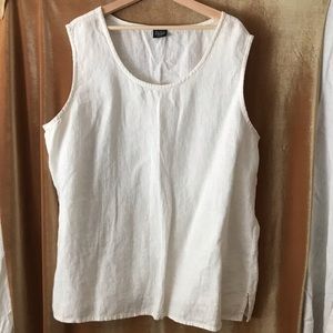 Eileen Fisher Woman 100% Linen Plus Size Tank